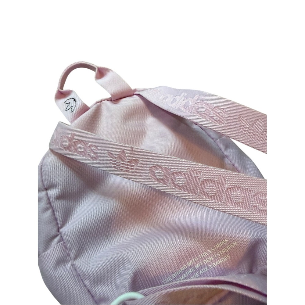 Adidas Light Pink Originals Trefoil Mini‎ Backpack 2.0 Barbiecore Clean Girl Y2K - Picture 6 of 10